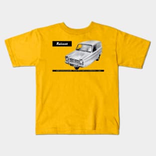 RELIANT REGAL VAN - advert Kids T-Shirt